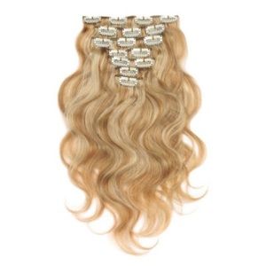 18 Inch #27/613 10pcs Body Wave Clip In Human Hair